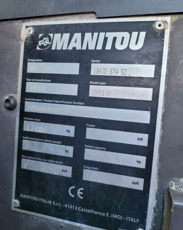 Τηλεσκοπικός φορτωτής Manitou MLT 960: φωτογραφία 11