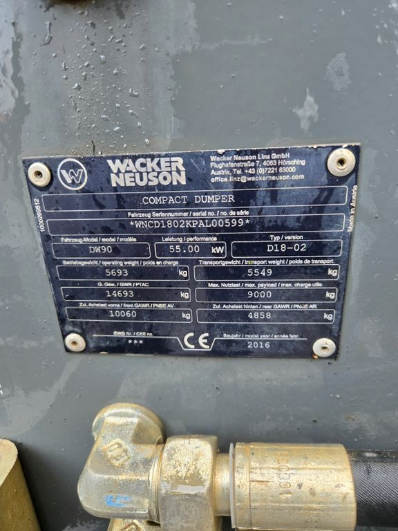 Wacker DW90 Wacker DW90 - Μίνι ανατρεπόμενο: φωτογραφία 3 Wacker DW90 Wacker DW90 - Μίνι ανατρεπόμενο: φωτογραφία 3