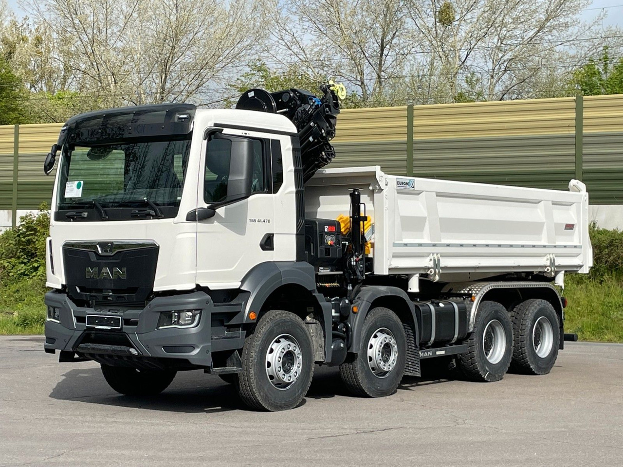 MAN TGS 41.480 8x4/Euro6e Euromix Kipper Hiab 228-6 - Φορτηγό ανατρεπόμενο, Φορτηγό με γερανό: φωτογραφία 2 MAN TGS 41.480 8x4/Euro6e Euromix Kipper Hiab 228-6 - Φορτηγό ανατρεπόμενο, Φορτηγό με γερανό: φωτογραφία 2