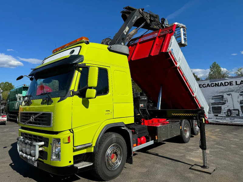 Volvo FM 6x2, Tipper + Crane and Skylift, 2009 - Φορτηγό ανατρεπόμενο, Φορτηγό με γερανό: φωτογραφία 3 Volvo FM 6x2, Tipper + Crane and Skylift, 2009 - Φορτηγό ανατρεπόμενο, Φορτηγό με γερανό: φωτογραφία 3
