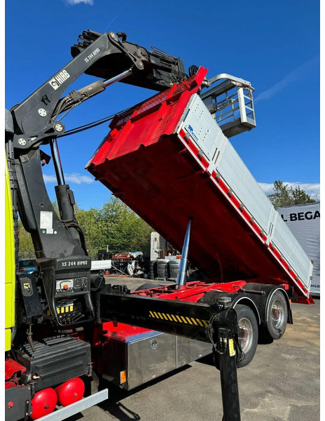 Volvo FM 6x2, Tipper + Crane and Skylift, 2009 - Φορτηγό ανατρεπόμενο, Φορτηγό με γερανό: φωτογραφία 4 Volvo FM 6x2, Tipper + Crane and Skylift, 2009 - Φορτηγό ανατρεπόμενο, Φορτηγό με γερανό: φωτογραφία 4