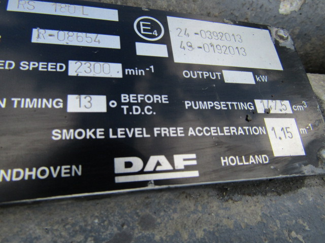DAF 75 ATI ENGINE TYPE RS 180L MANUAL FUEL PUMP/COMPLETE - Κινητήρας για Φορτηγό: φωτογραφία 3 DAF 75 ATI ENGINE TYPE RS 180L MANUAL FUEL PUMP/COMPLETE - Κινητήρας για Φορτηγό: φωτογραφία 3