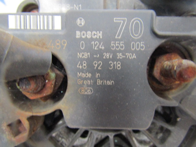 DENNIS ELITE II BOSCH ALTERNATOR P/NO 0124555005 - Ηλεκτρικό σύστημα για Κοινοτικο όχημα/ Ειδικό όχημα: φωτογραφία 3 DENNIS ELITE II BOSCH ALTERNATOR P/NO 0124555005 - Ηλεκτρικό σύστημα για Κοινοτικο όχημα/ Ειδικό όχημα: φωτογραφία 3