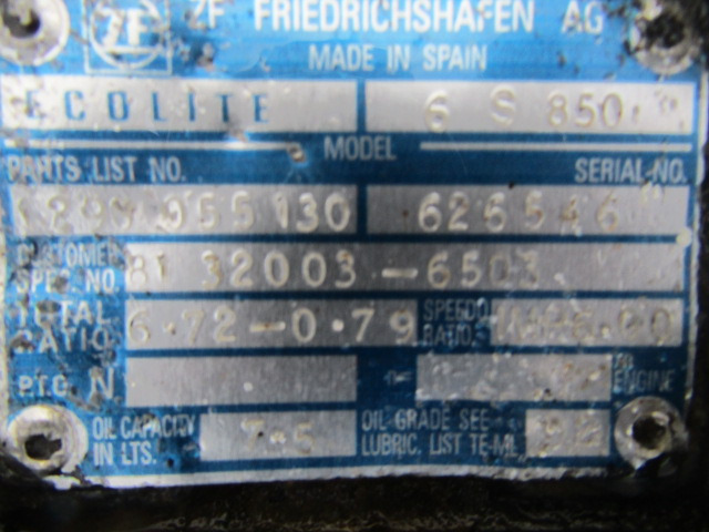 MAN LE 220 6 SPEED ZF GEARBOX 65 850 - Κιβώτιο ταχυτήτων για Φορτηγό: φωτογραφία 3 MAN LE 220 6 SPEED ZF GEARBOX 65 850 - Κιβώτιο ταχυτήτων για Φορτηγό: φωτογραφία 3