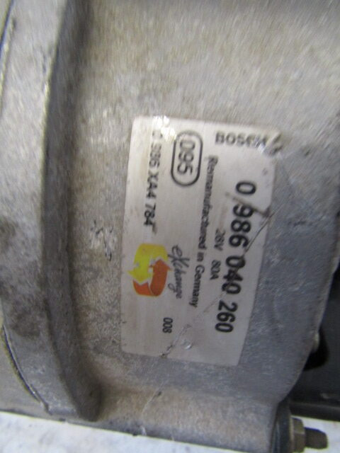 MERCEDES ATEGO 815/1823 ALTERNATOR BOSCH P/NO 0986040260 - Ηλεκτρικό σύστημα για Φορτηγό: φωτογραφία 2 MERCEDES ATEGO 815/1823 ALTERNATOR BOSCH P/NO 0986040260 - Ηλεκτρικό σύστημα για Φορτηγό: φωτογραφία 2