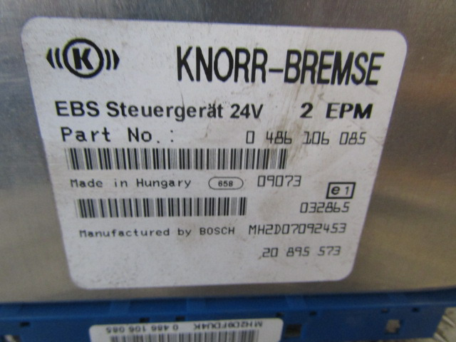 VOLVO FE EBS ECU P/NO 0486106 085 - Ηλεκτρονική μονάδα ελέγχου για Φορτηγό: φωτογραφία 2 VOLVO FE EBS ECU P/NO 0486106 085 - Ηλεκτρονική μονάδα ελέγχου για Φορτηγό: φωτογραφία 2