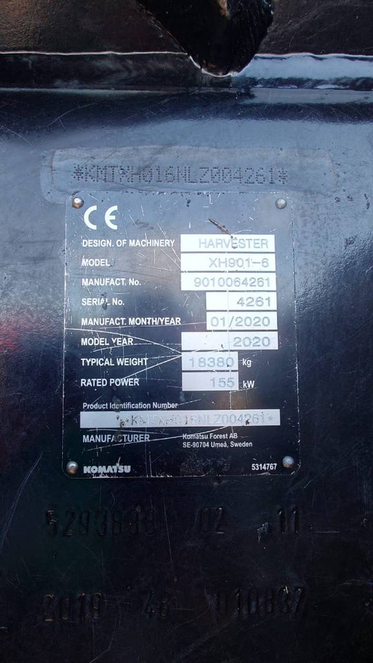 Komatsu 901 - Συλλεκτική μηχανή - forest harvester: φωτογραφία 2 Komatsu 901 - Συλλεκτική μηχανή - forest harvester: φωτογραφία 2