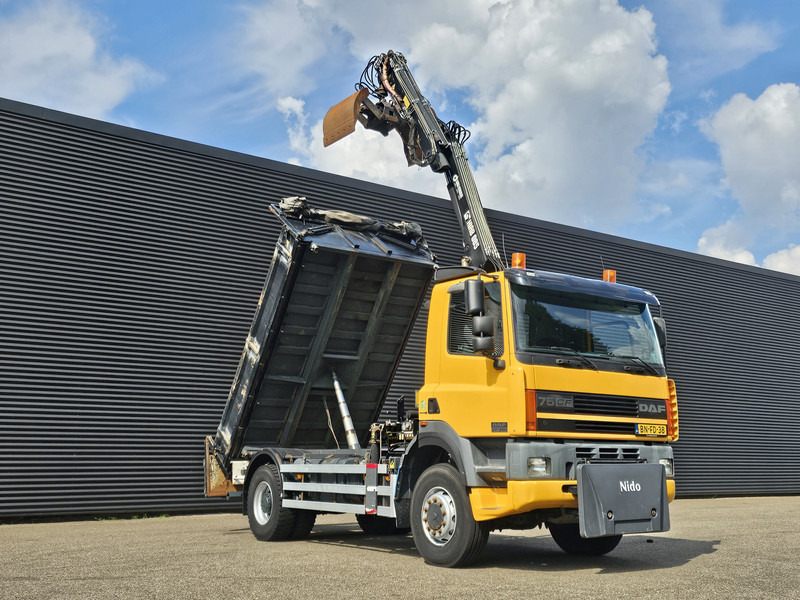 DAF CF 75.250 4X4 / HIAB CRANE + TIPPER / MANUAL / SPRING - Φορτηγό, Φορτηγό με γερανό: φωτογραφία 4 DAF CF 75.250 4X4 / HIAB CRANE + TIPPER / MANUAL / SPRING - Φορτηγό, Φορτηγό με γερανό: φωτογραφία 4
