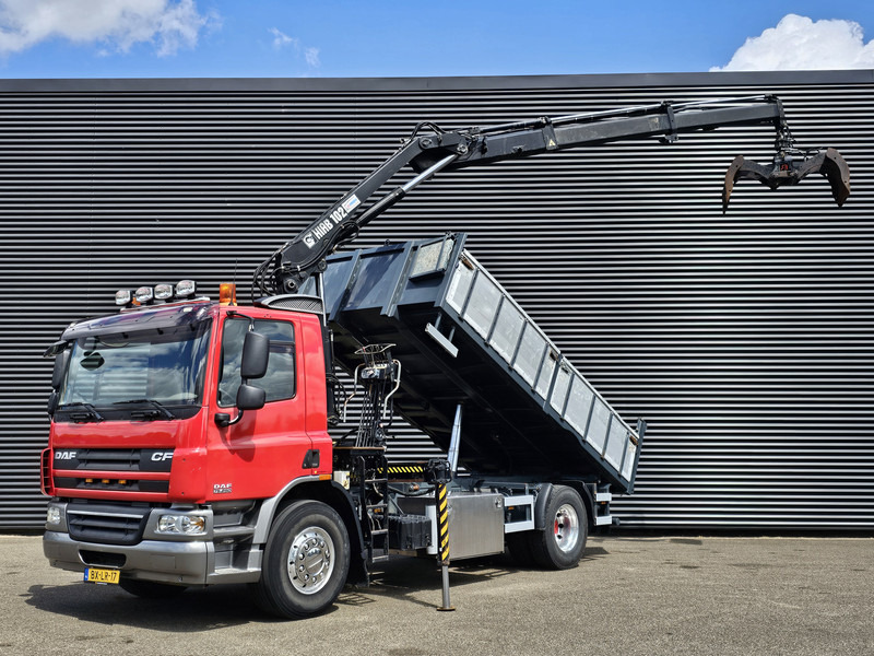 DAF CF 75.250 / HIAB CRANE + TIPPER - Φορτηγό ανατρεπόμενο, Φορτηγό με γερανό: φωτογραφία 1 DAF CF 75.250 / HIAB CRANE + TIPPER - Φορτηγό ανατρεπόμενο, Φορτηγό με γερανό: φωτογραφία 1
