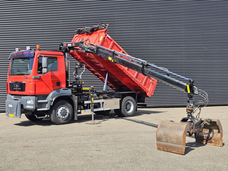MAN TGM 18.250 / 4X4 / EEV / HIAB CRANE + TIPPER / SPRING - Φορτηγό ανατρεπόμενο, Φορτηγό με γερανό: φωτογραφία 3 MAN TGM 18.250 / 4X4 / EEV / HIAB CRANE + TIPPER / SPRING - Φορτηγό ανατρεπόμενο, Φορτηγό με γερανό: φωτογραφία 3