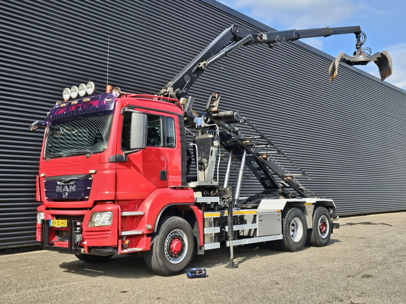 MAN TGS 26.400 / 6x4H-2 / HMF Z KRAAN + CONTAINERSYSTEM - Φορτηγό με σύστημα καλωδίων, Φορτηγό με γερανό: φωτογραφία 1 MAN TGS 26.400 / 6x4H-2 / HMF Z KRAAN + CONTAINERSYSTEM - Φορτηγό με σύστημα καλωδίων, Φορτηγό με γερανό: φωτογραφία 1
