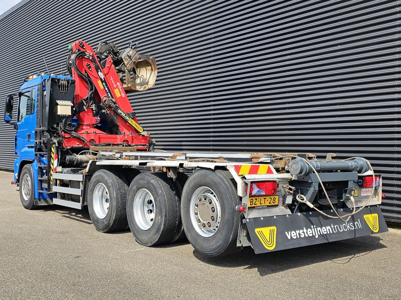 MAN TGS 35.400 / 8x4-4 / CONTAINER SYSTEM / PALFINGER Z CRANE - Φορτηγό με σύστημα καλωδίων, Φορτηγό με γερανό: φωτογραφία 4 MAN TGS 35.400 / 8x4-4 / CONTAINER SYSTEM / PALFINGER Z CRANE - Φορτηγό με σύστημα καλωδίων, Φορτηγό με γερανό: φωτογραφία 4