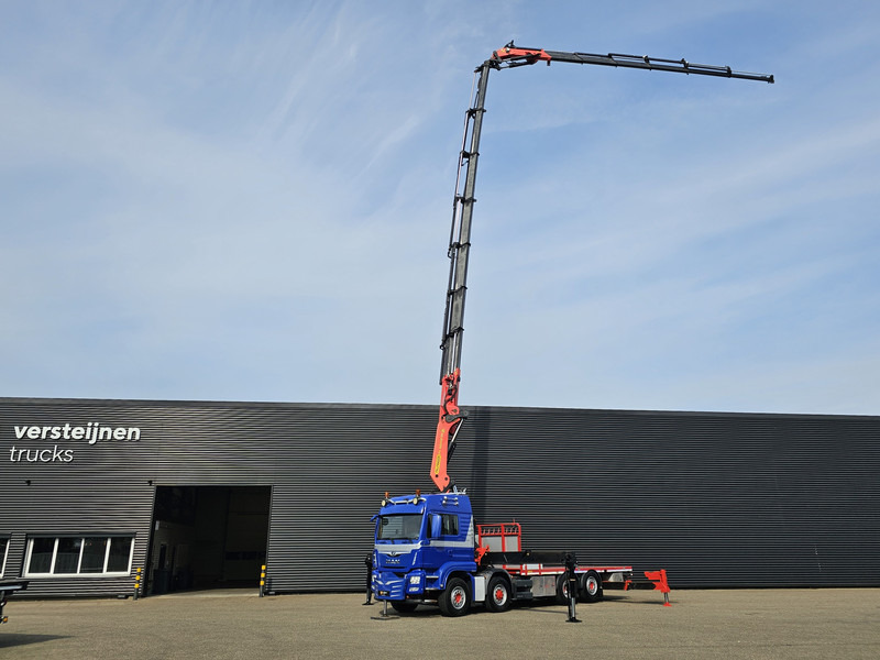 MAN TGS 35.500 8x4-6 / PALFINGER 92 t/m CRANE +JIB - Φορτηγό με ανοιχτή καρότσα: φωτογραφία 2 MAN TGS 35.500 8x4-6 / PALFINGER 92 t/m CRANE +JIB - Φορτηγό με ανοιχτή καρότσα: φωτογραφία 2