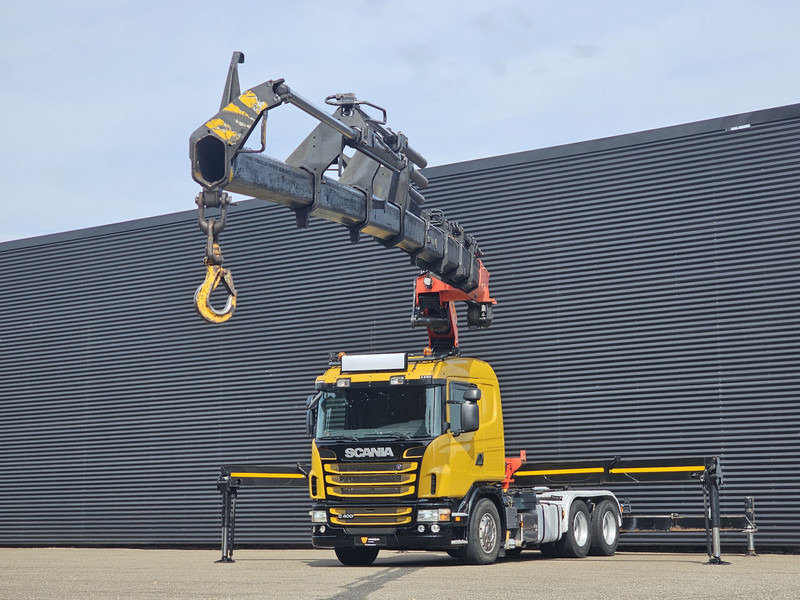 Scania G400 6x2 / PALFINGER PK 60002 / WINCH / BALLAST - Φορτηγό με ανοιχτή καρότσα, Φορτηγό με γερανό: φωτογραφία 4 Scania G400 6x2 / PALFINGER PK 60002 / WINCH / BALLAST - Φορτηγό με ανοιχτή καρότσα, Φορτηγό με γερανό: φωτογραφία 4