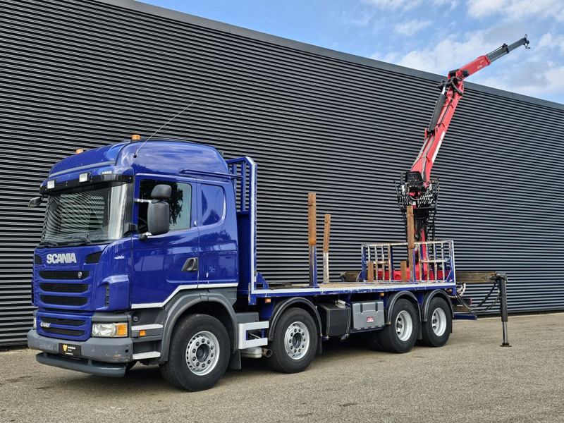Scania G440 / RETARDER / 8x4 / PALFINGER-EPSILON CRANE - Φορτηγό με ανοιχτή καρότσα, Φορτηγό με γερανό: φωτογραφία 4 Scania G440 / RETARDER / 8x4 / PALFINGER-EPSILON CRANE - Φορτηγό με ανοιχτή καρότσα, Φορτηγό με γερανό: φωτογραφία 4