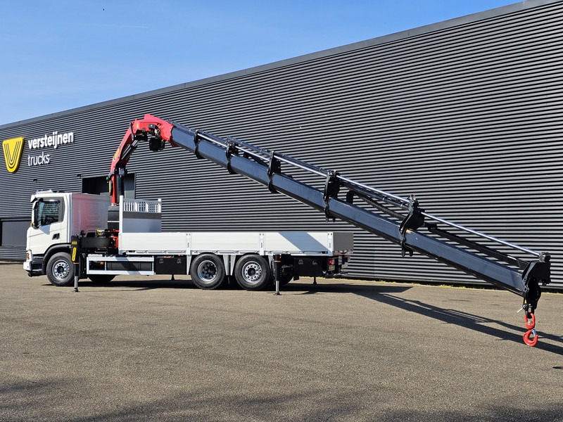 Scania P410 6x2*4 / PALFINGER 35 tm CRANE + WINCH - Φορτηγό με ανοιχτή καρότσα, Φορτηγό με γερανό: φωτογραφία 4 Scania P410 6x2*4 / PALFINGER 35 tm CRANE + WINCH - Φορτηγό με ανοιχτή καρότσα, Φορτηγό με γερανό: φωτογραφία 4