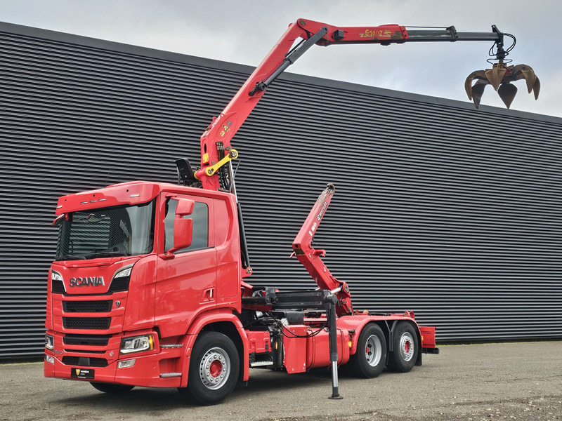 Scania R520 V8 6x2/4 / EPSILON CRANE + HOOKLIFT - Φορτηγό φόρτωσης γάντζου, Φορτηγό με γερανό: φωτογραφία 1 Scania R520 V8 6x2/4 / EPSILON CRANE + HOOKLIFT - Φορτηγό φόρτωσης γάντζου, Φορτηγό με γερανό: φωτογραφία 1