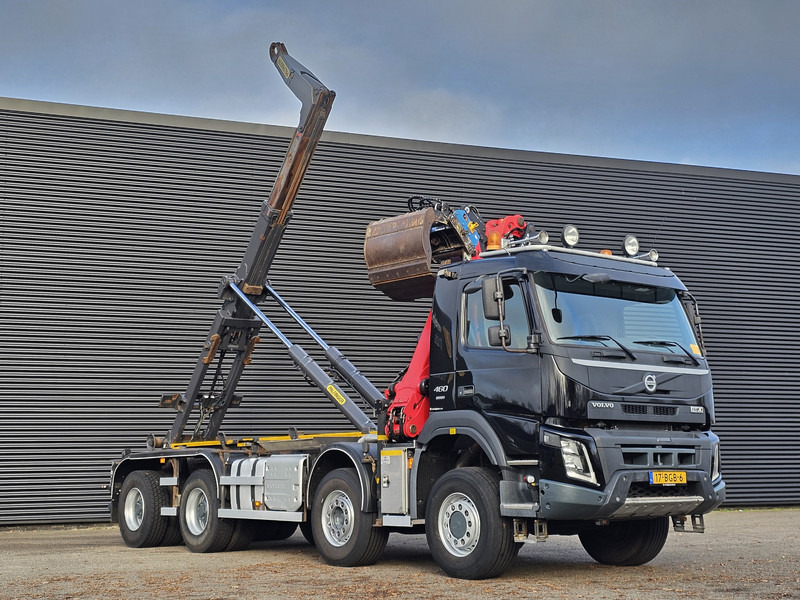 Volvo FM 460 8x6 / PALFINGER EPSILON / HOOKLIFT - Φορτηγό φόρτωσης γάντζου, Φορτηγό με γερανό: φωτογραφία 4 Volvo FM 460 8x6 / PALFINGER EPSILON / HOOKLIFT - Φορτηγό φόρτωσης γάντζου, Φορτηγό με γερανό: φωτογραφία 4