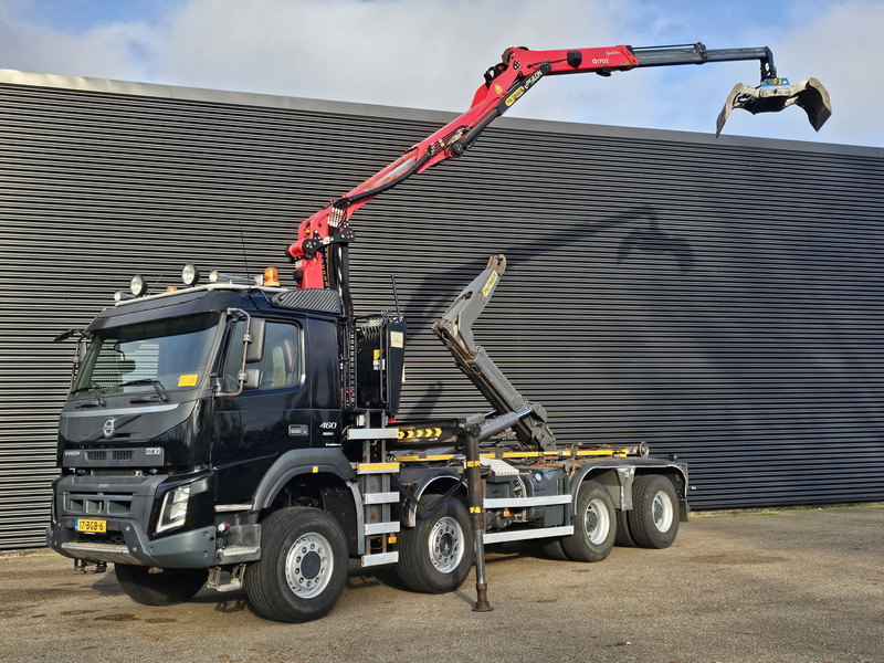 Volvo FM 460 8x6 / PALFINGER EPSILON / HOOKLIFT - Φορτηγό φόρτωσης γάντζου, Φορτηγό με γερανό: φωτογραφία 1 Volvo FM 460 8x6 / PALFINGER EPSILON / HOOKLIFT - Φορτηγό φόρτωσης γάντζου, Φορτηγό με γερανό: φωτογραφία 1