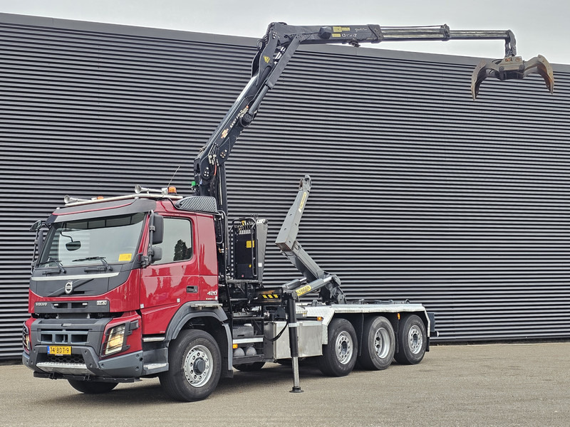 Volvo FMX 420 / 8x2 / PALFINGER EPSILON + HOOKLIFT - Φορτηγό φόρτωσης γάντζου, Φορτηγό με γερανό: φωτογραφία 1 Volvo FMX 420 / 8x2 / PALFINGER EPSILON + HOOKLIFT - Φορτηγό φόρτωσης γάντζου, Φορτηγό με γερανό: φωτογραφία 1