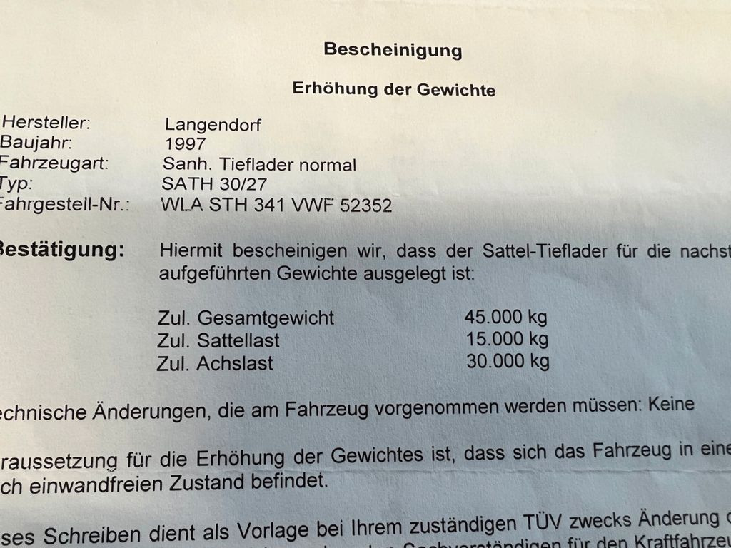 Langendorf Tiefbett mit Rampen Hydraulisch Langendorf Tiefbett mit Rampen Hydraulisch - Επικαθήμενο με χαμηλό δάπεδο: φωτογραφία 3 Langendorf Tiefbett mit Rampen Hydraulisch Langendorf Tiefbett mit Rampen Hydraulisch - Επικαθήμενο με χαμηλό δάπεδο: φωτογραφία 3