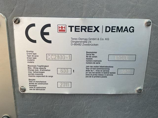 Terex Demag CC2800-1 - Ερπυστριοφόρος γερανός: φωτογραφία 5 Terex Demag CC2800-1 - Ερπυστριοφόρος γερανός: φωτογραφία 5