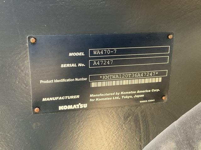 Komatsu WA470-7 - Ελαστιχοφόρος φορτωτής: φωτογραφία 5 Komatsu WA470-7 - Ελαστιχοφόρος φορτωτής: φωτογραφία 5