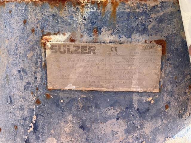 Αντλία νερού Sulzer XJ900-ND-TB-400V50ST: φωτογραφία 6
