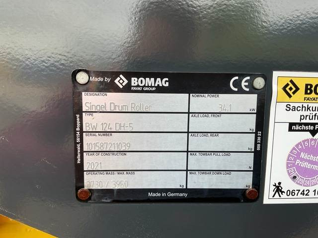 Bomag BW124DH-5 - Οδοστρωτήρες: φωτογραφία 5 Bomag BW124DH-5 - Οδοστρωτήρες: φωτογραφία 5