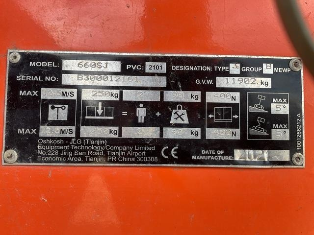 JLG 660SJ - Τηλεσκοπικό ανυψωτικό: φωτογραφία 5 JLG 660SJ - Τηλεσκοπικό ανυψωτικό: φωτογραφία 5