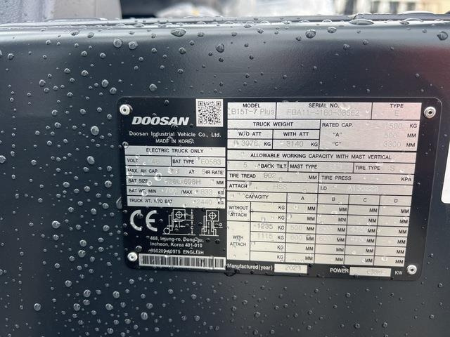 Doosan B15T-7 PLUS - Ηλεκτροκίνητο περονοφόρο: φωτογραφία 5 Doosan B15T-7 PLUS - Ηλεκτροκίνητο περονοφόρο: φωτογραφία 5