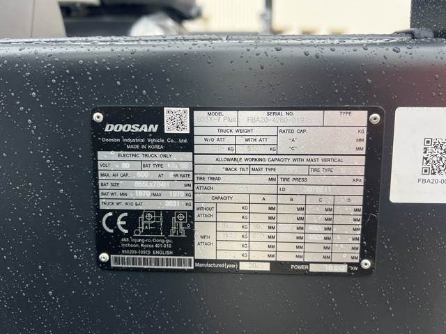 Doosan B35X-7 PLUS - Ηλεκτροκίνητο περονοφόρο: φωτογραφία 5 Doosan B35X-7 PLUS - Ηλεκτροκίνητο περονοφόρο: φωτογραφία 5