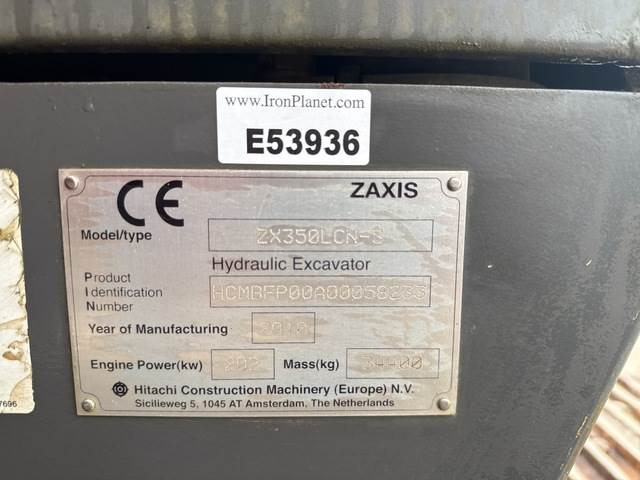 Hitachi ZX350LCN-3 - Ερπυστριοφόρος εκσκαφέας: φωτογραφία 5 Hitachi ZX350LCN-3 - Ερπυστριοφόρος εκσκαφέας: φωτογραφία 5
