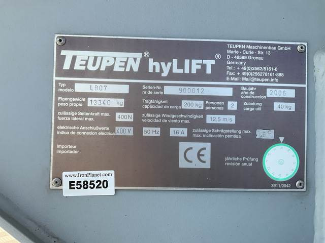 Teupen LB07 - Καλαθοφόρο ανυψωτικό: φωτογραφία 5 Teupen LB07 - Καλαθοφόρο ανυψωτικό: φωτογραφία 5