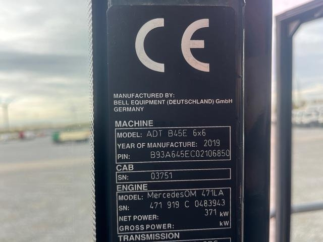 Bell B45E - Αρθρωτό φορτηγό: φωτογραφία 5 Bell B45E - Αρθρωτό φορτηγό: φωτογραφία 5