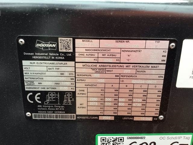 Doosan B25X-7 PLUS - Ηλεκτροκίνητο περονοφόρο: φωτογραφία 5 Doosan B25X-7 PLUS - Ηλεκτροκίνητο περονοφόρο: φωτογραφία 5