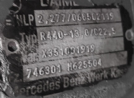 Mercedes-Benz R440 746301 - Διαφορικό για Φορτηγό: φωτογραφία 2 Mercedes-Benz R440 746301 - Διαφορικό για Φορτηγό: φωτογραφία 2