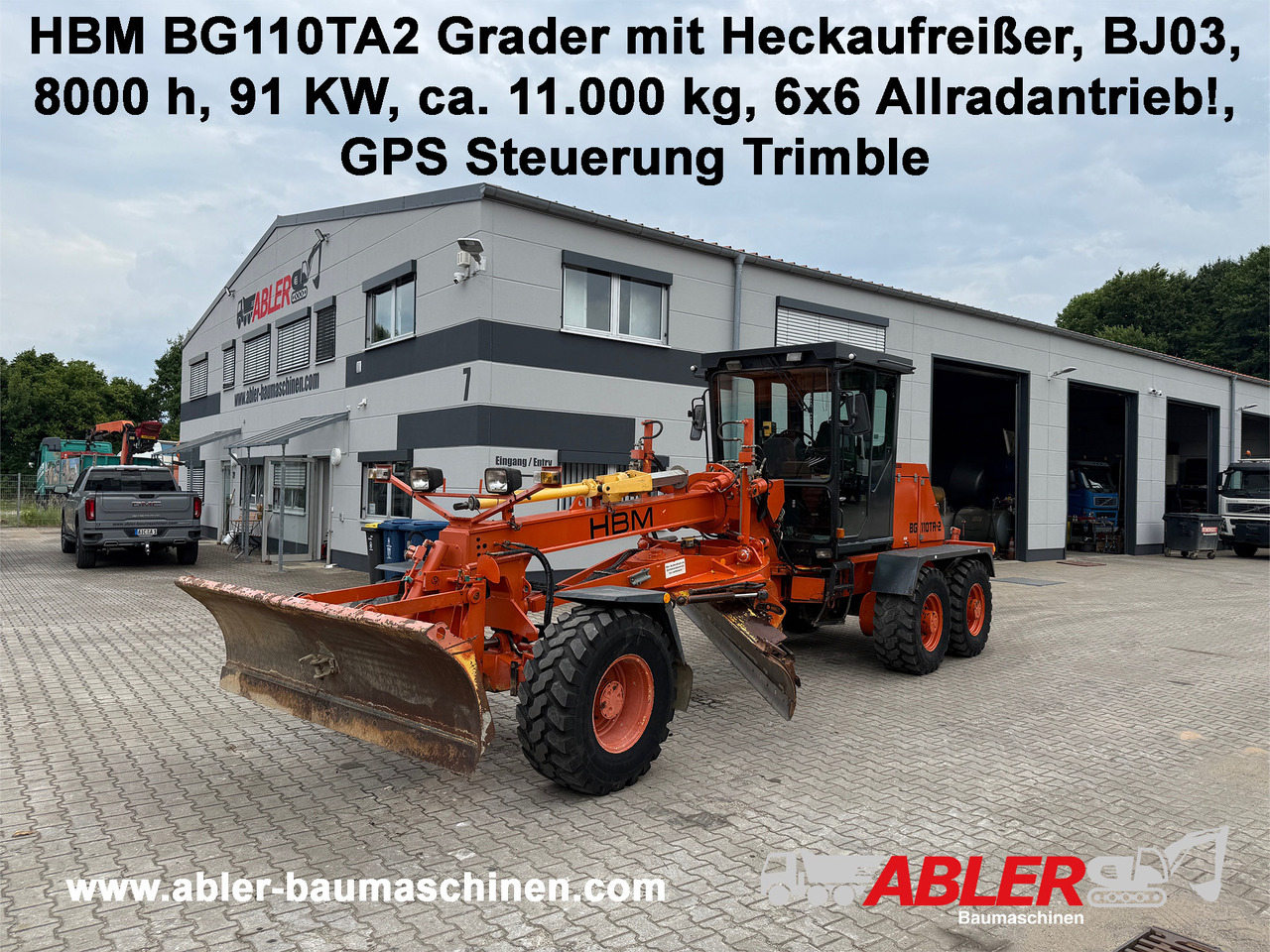 HBM Nobas BG110 TA 2 Grader mit Heckaufreißer GPS - Τηλεσκοπικός μπροστινός φορτωτής: φωτογραφία 1 HBM Nobas BG110 TA 2 Grader mit Heckaufreißer GPS - Τηλεσκοπικός μπροστινός φορτωτής: φωτογραφία 1