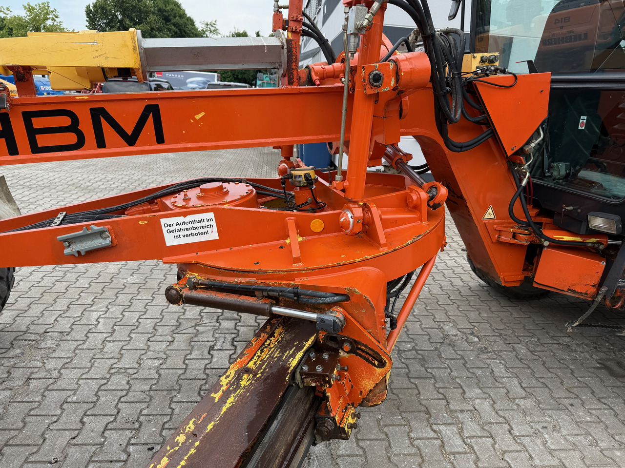 Τηλεσκοπικός μπροστινός φορτωτής HBM Nobas BG110 TA 2 Grader mit Heckaufreißer GPS: φωτογραφία 7
