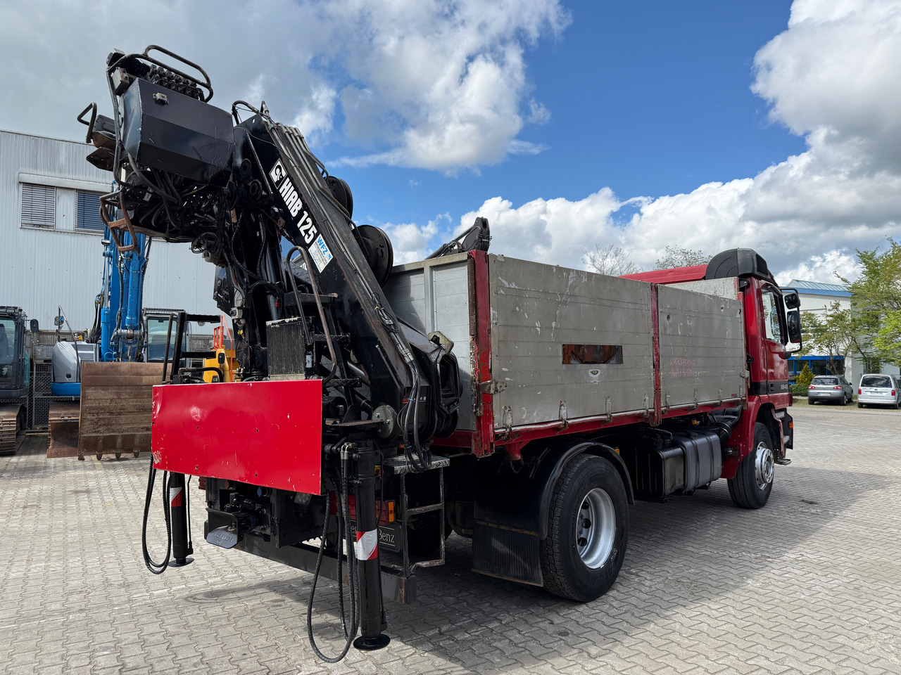 Mercedes-Benz 1840 Actros 2-Seiten-Kipper mit Kran Hiab 125-3 mit Funk - Φορτηγό με ανοιχτή καρότσα, Φορτηγό με γερανό: φωτογραφία 4 Mercedes-Benz 1840 Actros 2-Seiten-Kipper mit Kran Hiab 125-3 mit Funk - Φορτηγό με ανοιχτή καρότσα, Φορτηγό με γερανό: φωτογραφία 4