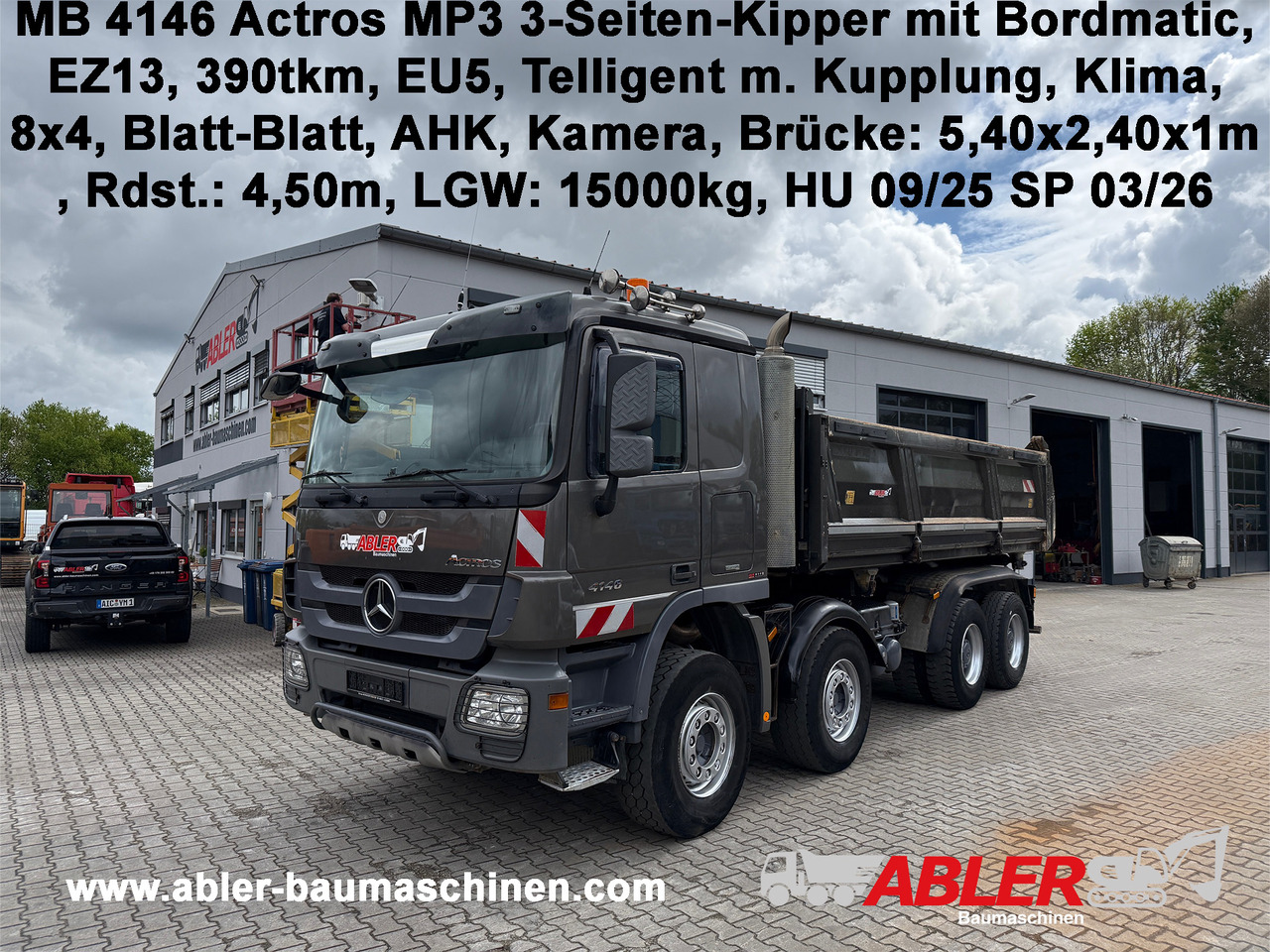 Mercedes-Benz 4146 Actros MP3 3-Seiten-Kipper Bordmatic, Klima - Φορτηγό ανατρεπόμενο: φωτογραφία 1 Mercedes-Benz 4146 Actros MP3 3-Seiten-Kipper Bordmatic, Klima - Φορτηγό ανατρεπόμενο: φωτογραφία 1