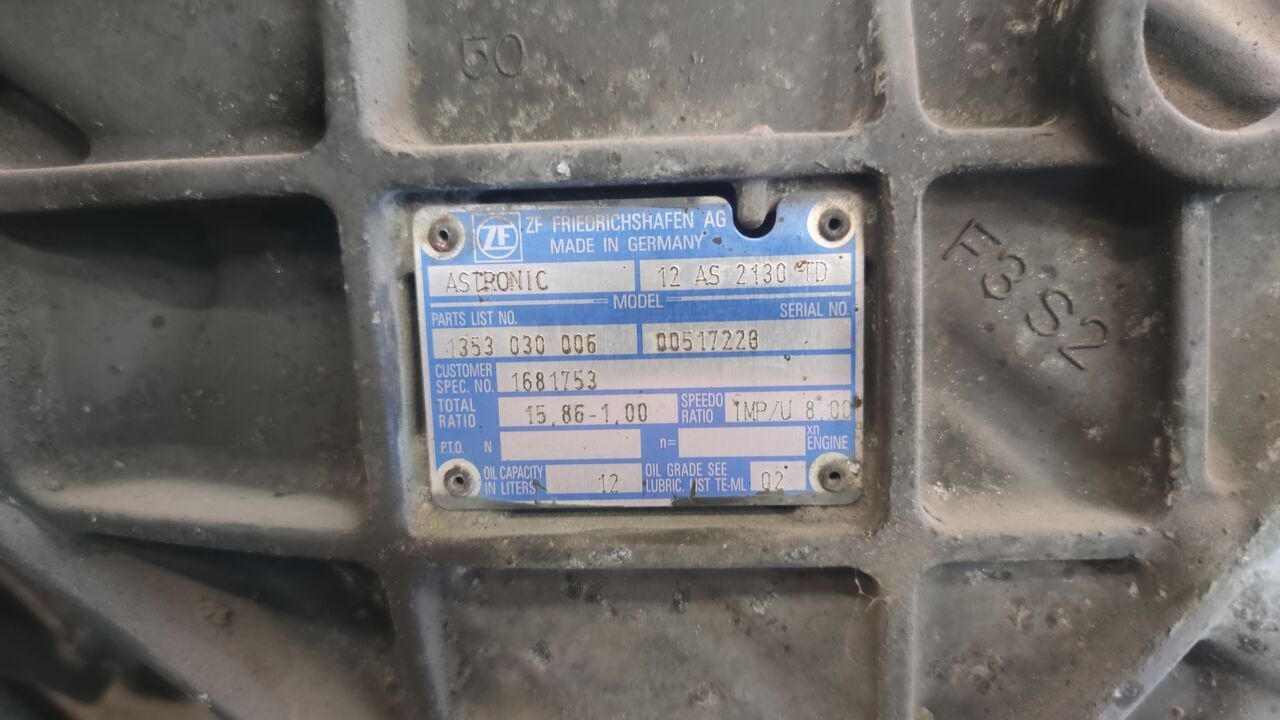 ZF (ZF 12AS2130TD) MAN TGX TGA truck - Κιβώτιο ταχυτήτων για Φορτηγό: φωτογραφία 5 ZF (ZF 12AS2130TD) MAN TGX TGA truck - Κιβώτιο ταχυτήτων για Φορτηγό: φωτογραφία 5