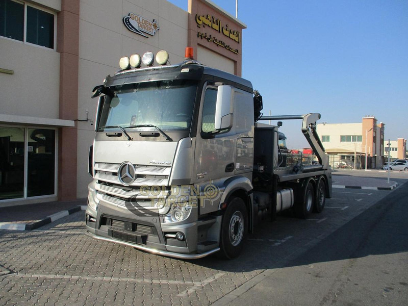 Mercedes-Benz 2642 6×2 Double Skip Loader with HIAB Crane - Φορτωτής: φωτογραφία 1 Mercedes-Benz 2642 6×2 Double Skip Loader with HIAB Crane - Φορτωτής: φωτογραφία 1