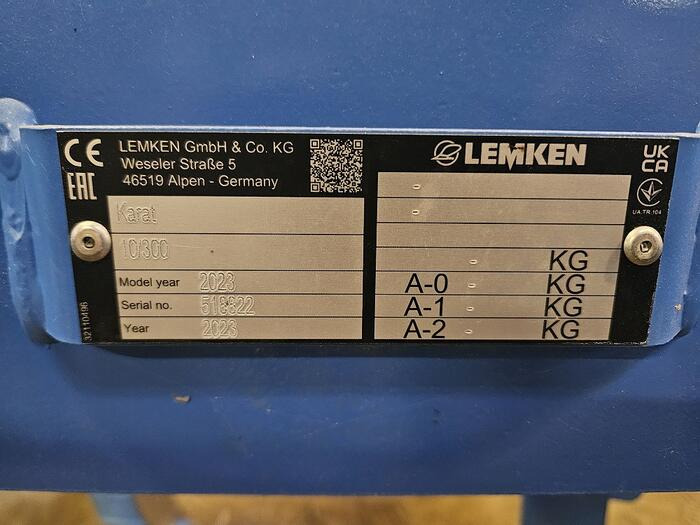 Lemken Karat 10 - Καλλιεργητής: φωτογραφία 5 Lemken Karat 10 - Καλλιεργητής: φωτογραφία 5