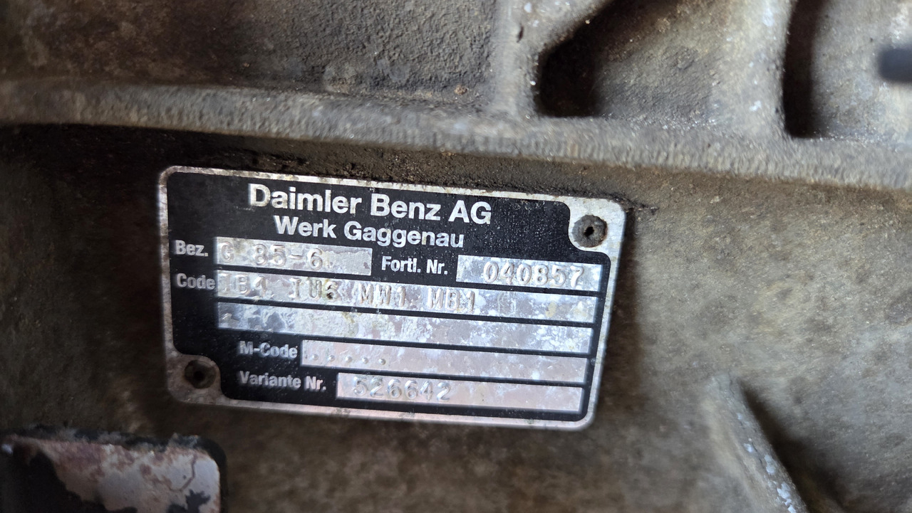 MERCEDES-BENZ GEARBOX G 85-6 - Κιβώτιο ταχυτήτων: φωτογραφία 2 MERCEDES-BENZ GEARBOX G 85-6 - Κιβώτιο ταχυτήτων: φωτογραφία 2
