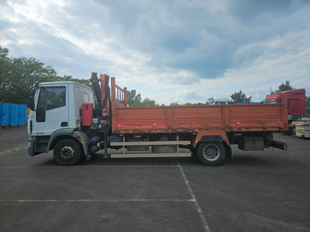 Iveco ML120E22 Pritsche mit Kran Palfinger Funck - Φορτηγό με ανοιχτή καρότσα, Φορτηγό με γερανό: φωτογραφία 3 Iveco ML120E22 Pritsche mit Kran Palfinger Funck - Φορτηγό με ανοιχτή καρότσα, Φορτηγό με γερανό: φωτογραφία 3