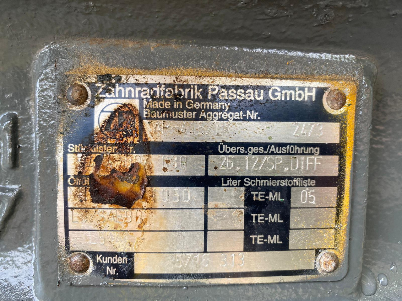 Liebherr ZF AP 415 aus L 564 - Αξονας και ανταλλακτικά για Κατασκευή μηχανήματα: φωτογραφία 3 Liebherr ZF AP 415 aus L 564 - Αξονας και ανταλλακτικά για Κατασκευή μηχανήματα: φωτογραφία 3