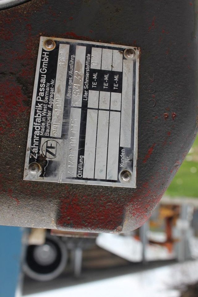 Zeppelin ZF 2HL100 aus ZM 19 - Μετάδοσης κίνησης για Κατασκευή μηχανήματα: φωτογραφία 3 Zeppelin ZF 2HL100 aus ZM 19 - Μετάδοσης κίνησης για Κατασκευή μηχανήματα: φωτογραφία 3