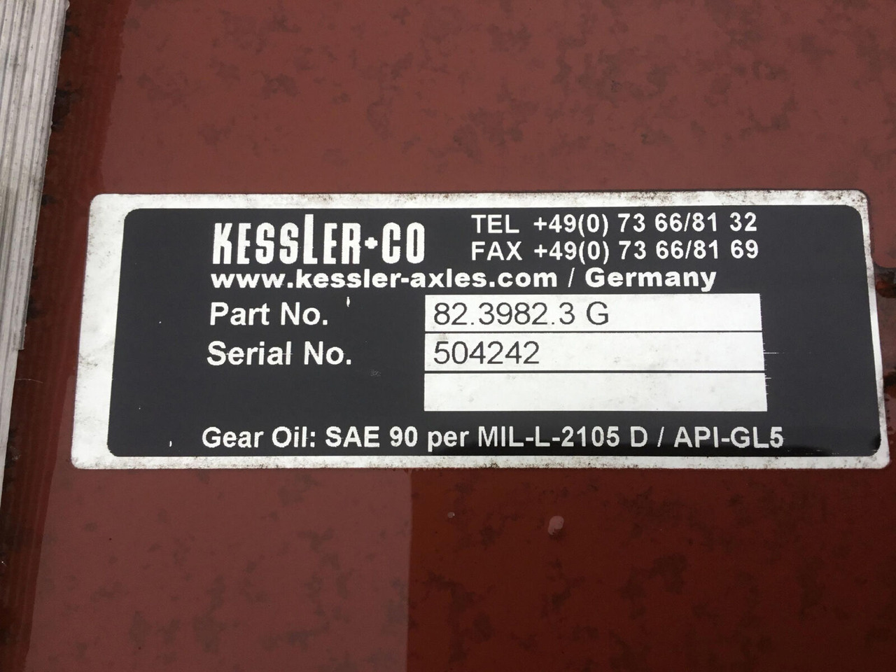 Kessler axle - Αξονας και ανταλλακτικά για Τηλεσκοπικός γερανός: φωτογραφία 5 Kessler axle - Αξονας και ανταλλακτικά για Τηλεσκοπικός γερανός: φωτογραφία 5