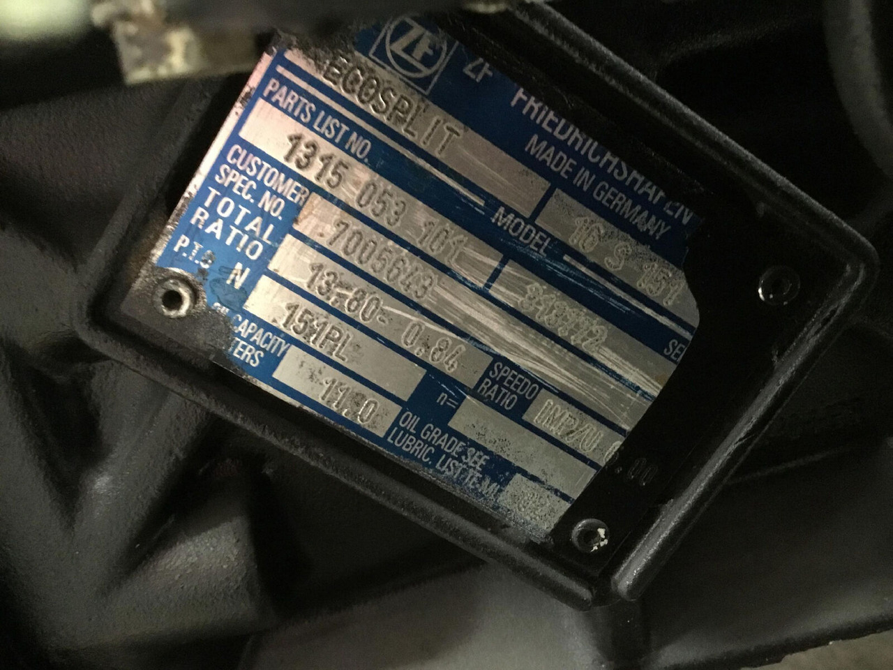 ZF ATF 60-4 gearbox EcoSplit 16-S-151 - Κιβώτιο ταχυτήτων για Τηλεσκοπικός γερανός: φωτογραφία 5 ZF ATF 60-4 gearbox EcoSplit 16-S-151 - Κιβώτιο ταχυτήτων για Τηλεσκοπικός γερανός: φωτογραφία 5